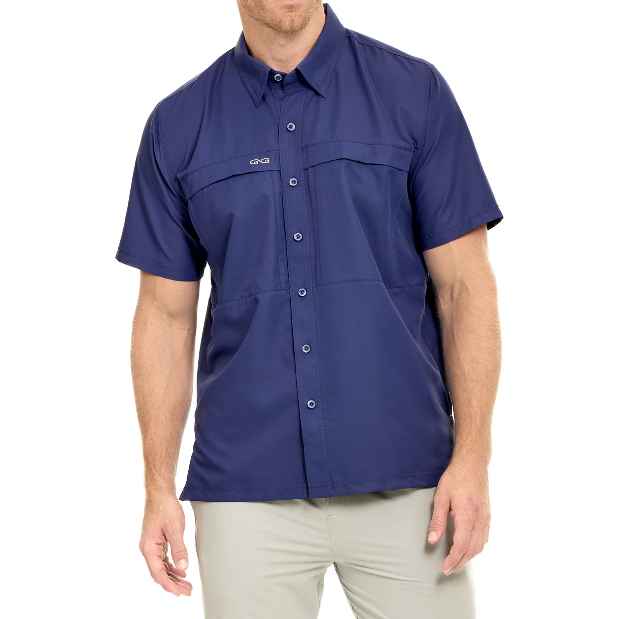 Explorer MicroFiber Short Sleeve Shirt - Indigo